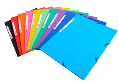 Kotna mapa EXACOMPTA, DIN A4, karton, citrusno rumena