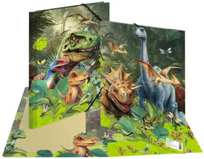 Kotna mapa HERMA, Dino World, karton, DIN A4