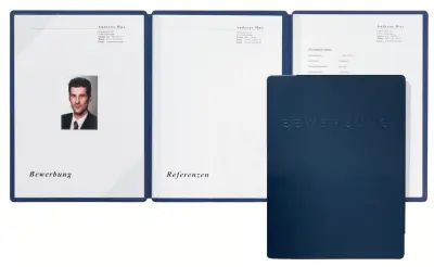 Aplikacijska mapa PAGNA, kvadratna, DIN A4, modra