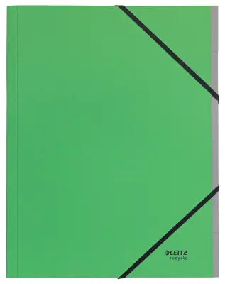 Mapa LEITZ Recycle, DIN A4, karton, 6 predelkov, zelena
