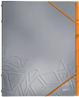 Kartotečna mapa LEITZ Urban Chic, DIN A4, PP, 6 predelkov, siva