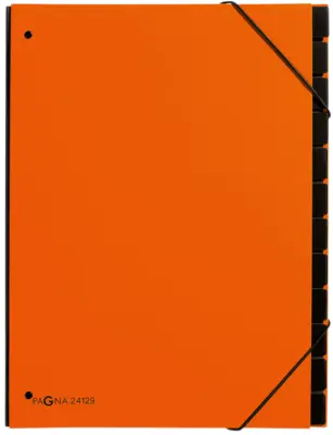 PAGNA namizna mapa Trend, DIN A4, 12 predelkov, oranžna