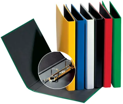 Obročasti registrator PAGNA, osnovne barve, 2 mehanizma za obešanje, modra