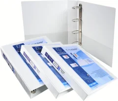 EXACOMPTA predstavitveni prstan za registrator, A4 Maxi, bel, 4D obroč