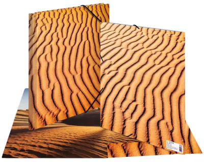 Kotna mapa HERMA, narava, DIN A4, karton, pesek