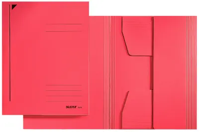Pravna mapa LEITZ, DIN A4, karton 430 g/m2, rdeča