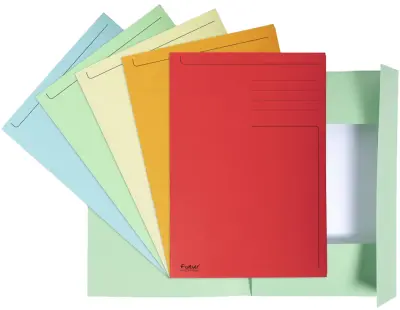 Aktovka EXACOMPTA, DIN A4, karton, oranžna