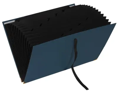 Razširljiva mapa EXACOMPTA Office by Me, 18 predelkov, modro-zelena