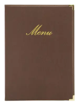 Securit menijska mapa CLASSIC, A4, rjava
