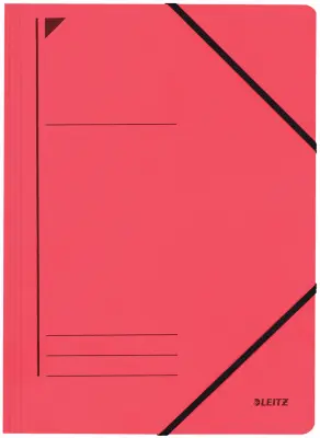 Kotna mapa LEITZ, DIN A4, karton 450 gsm, rdeča