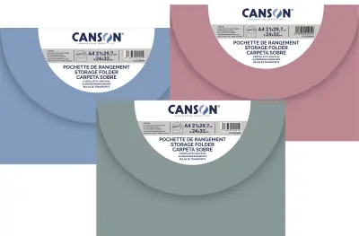 Risalna mapa CANSON, pastelne barve, 270 x 350 mm