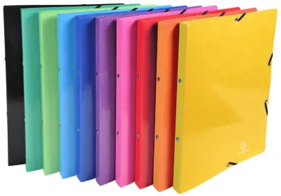 EXACOMPTA obročni registrator Iderama, 2-obročni mehanizem, A4, črn