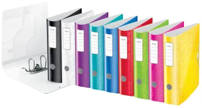 LEITZ mapa Active WOW, 180 stopinj, 80 mm, bela