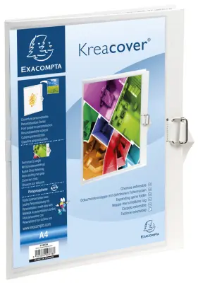 EXACOMPTA mapa za dokumente Kreacover, DIN A4, bela