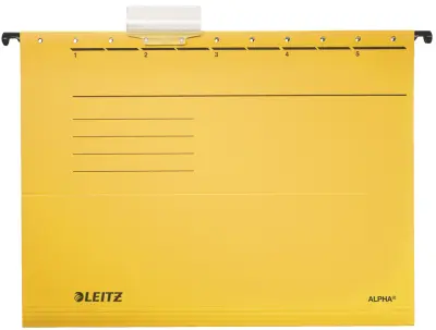 LEITZ ALPHA viseča datoteka, A4, ob strani odprta, rdeča