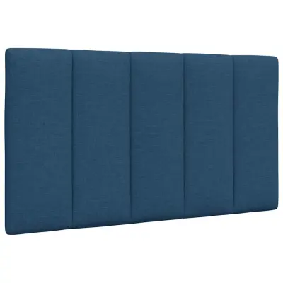 vidaXL Vzglavna stranica modra 90 cm blago