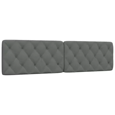vidaXL Vzglavna stranica temno siva 200 cm blago