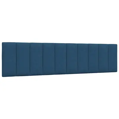 vidaXL Vzglavna stranica modra 200 cm blago