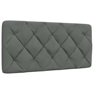 vidaXL Vzglavna stranica temno siva 100 cm blago