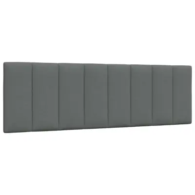 vidaXL Vzglavna stranica temno siva 160 cm blago