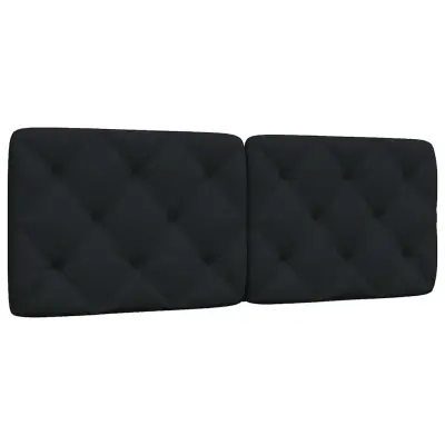 vidaXL Vzglavna stranica črna 120 cm blago
