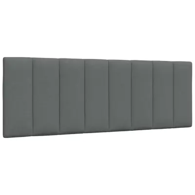 vidaXL Vzglavna stranica temno siva 120 cm blago