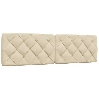 vidaXL Vzglavna stranica krem 180 cm blago