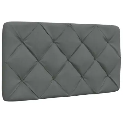 vidaXL Vzglavna stranica temno siva 80 cm blago
