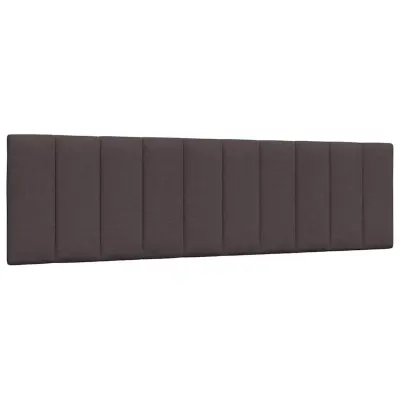 vidaXL Vzglavna stranica temno rjava 180 cm blago