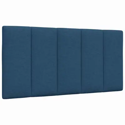 vidaXL Vzglavna stranica modra 100 cm blago