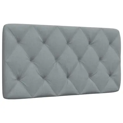 vidaXL Vzglavna stranica svetlo siva 100 cm blago