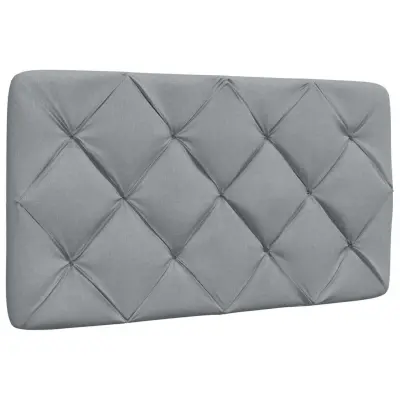 vidaXL Vzglavna stranica svetlo siva 80 cm blago