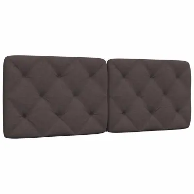 vidaXL Vzglavna stranica temno rjava 120 cm blago