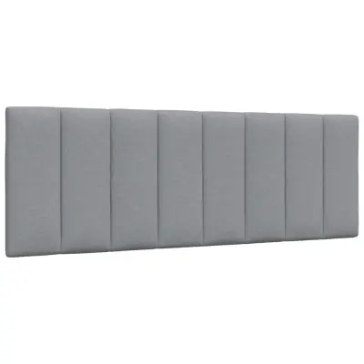 vidaXL Vzglavna stranica svetlo siva 120 cm blago