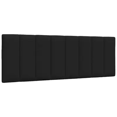 vidaXL Vzglavna stranica črna 120 cm blago