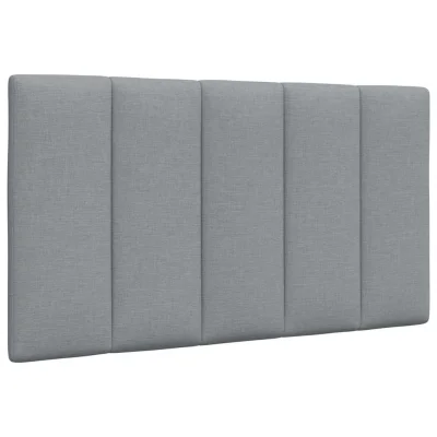 vidaXL Vzglavna stranica svetlo siva 90 cm blago
