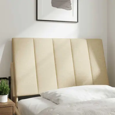 vidaXL Vzglavna stranica krem 90 cm blago