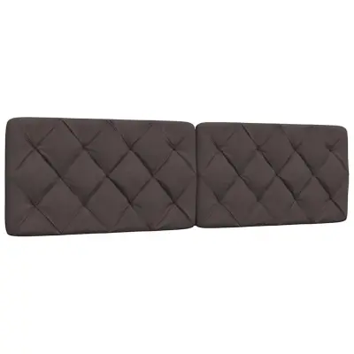 vidaXL Vzglavna stranica temno rjava 180 cm blago