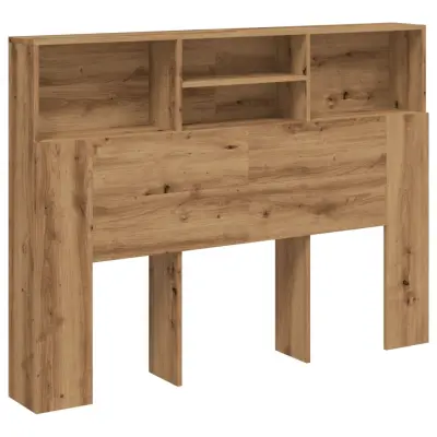 vidaXL Vzglavna omarica artisan hrast 140x19x103,5 cm