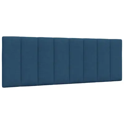 vidaXL Vzglavna stranica modra 140 cm blago
