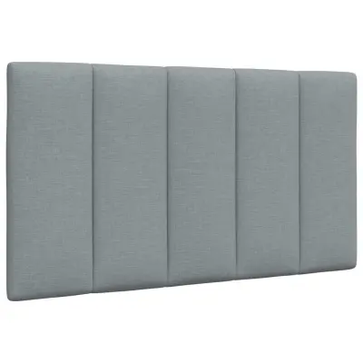 vidaXL Vzglavna stranica svetlo siva 80 cm blago