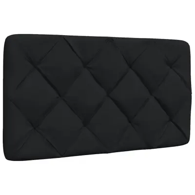 vidaXL Vzglavna stranica črna 90 cm blago
