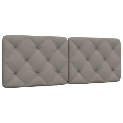 vidaXL Vzglavna stranica taupe 120 cm blago