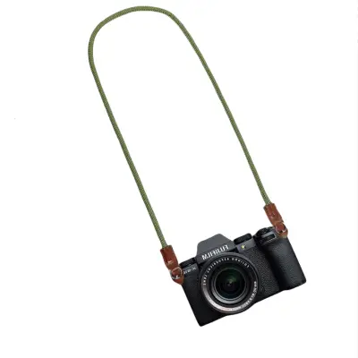 Naramni pas iz pravega usnja za SLR fotoaparate Green