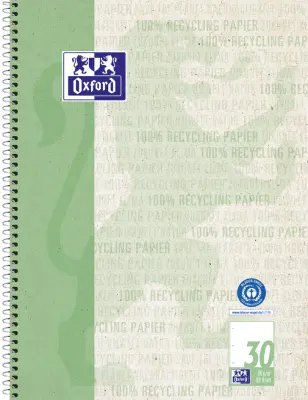 Beležnica Oxford college, reciklirana, DIN A4+, 80 listov, prazna