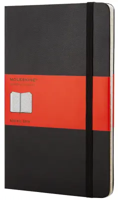 Adresar MOLESKINE, P/A6, črtan, trda vezava, črn