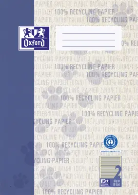 Učbenik Oxford, reciklaža, DIN A4, 16 listov, linijo 2