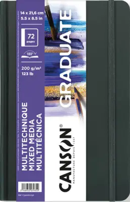 CANSON skicirka GRADUATE mešana tehnika, 140 x 216 mm
