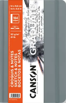 CANSON skicirka GRADUATE SKETCH & NOTES, 140 x 216 mm