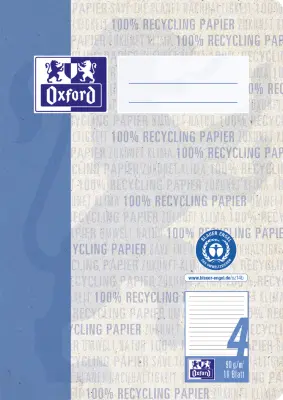 Učbenik Oxford, reciklaža, DIN A5, 16 listov, linijo 4